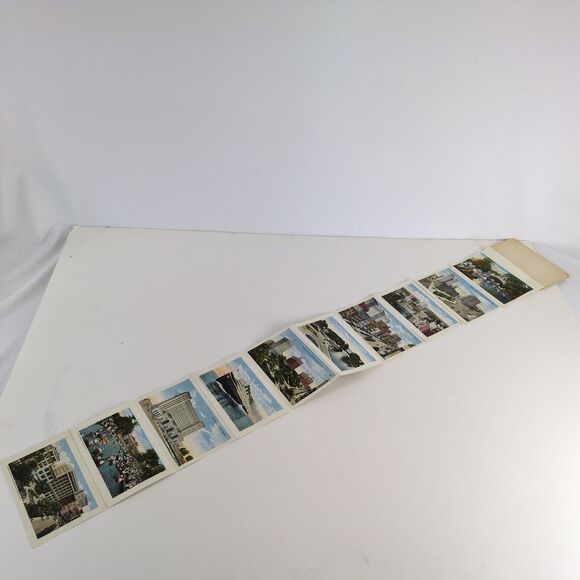 Detroit Michigan 1910s Fold-Out Postcards Posted 1917 Cityscape Buildings People - Picture 3 of 10